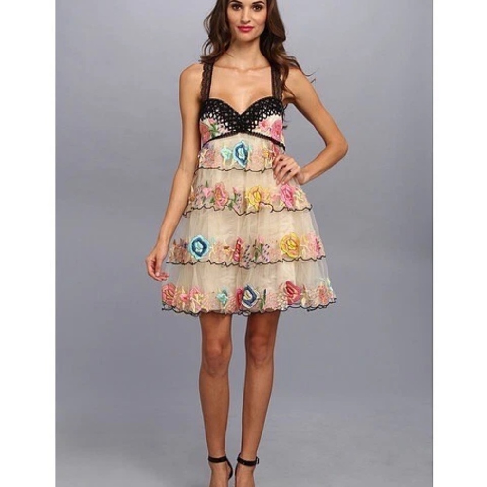 Free People Rambling Rose Tulle Tiered Dress - Picture 6 of 10